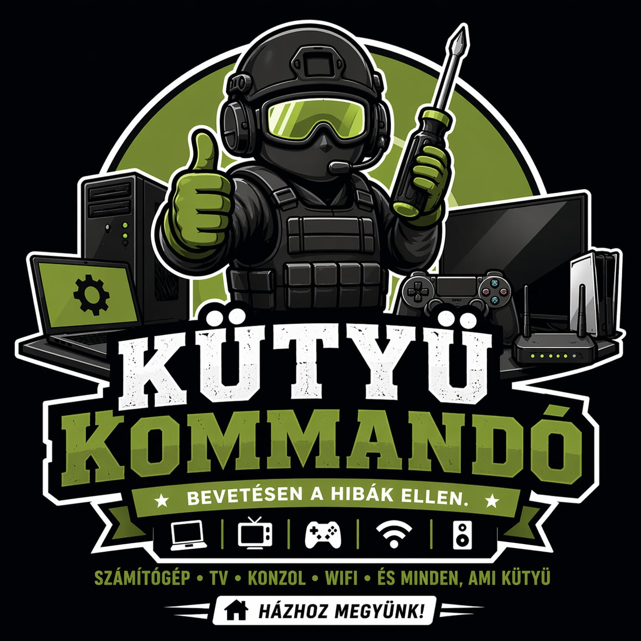 Kütyü Kommandó logó